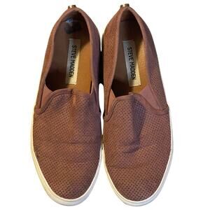 Steve Madden Zarayy Skate Shoes Slip On Maroon 7.5